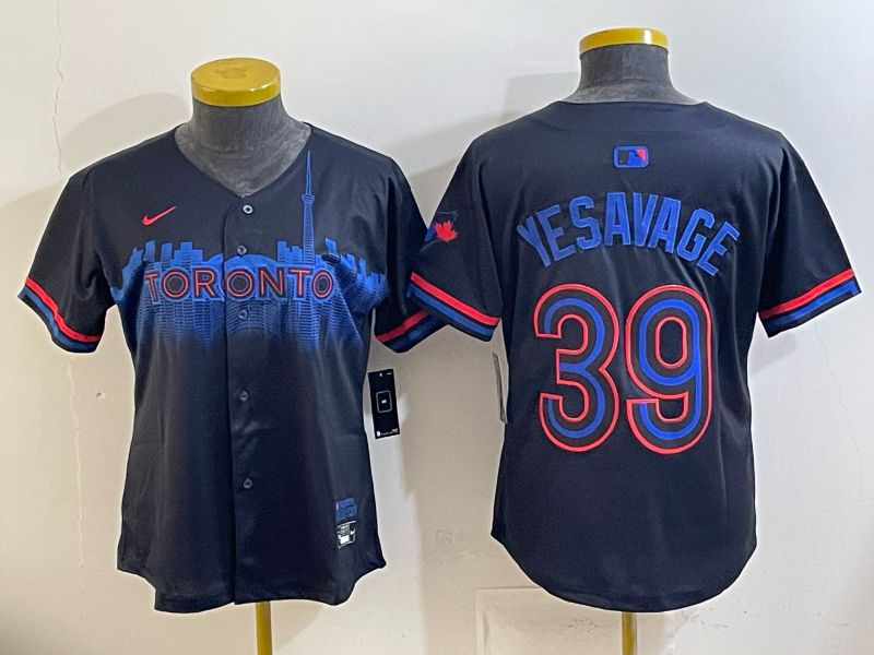 Women 2025 Toronto Blue Jays #39 Yesavage blue Game Nike MLB Jersey style 041